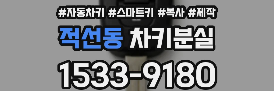 적선동 차키분실
