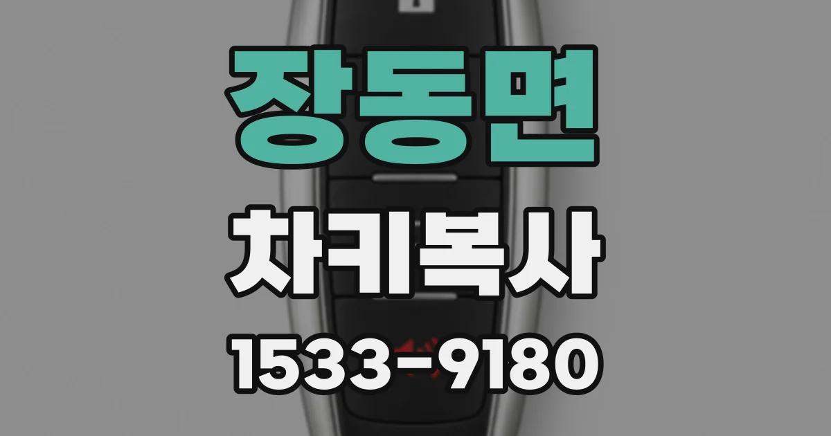 장동면 차키복사