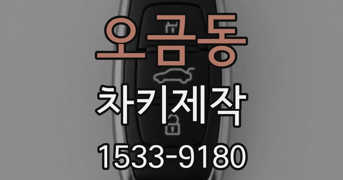 오금동 차키제작