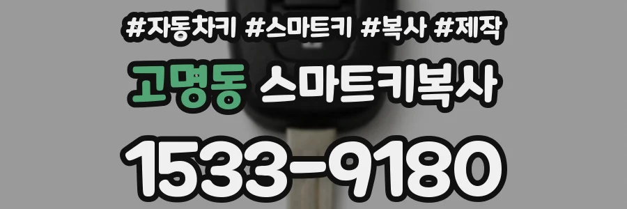 고명동 스마트키복사