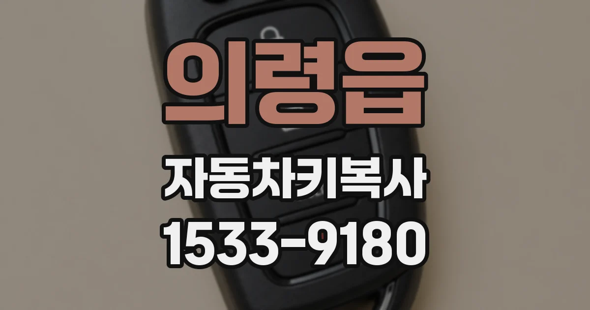 의령읍 자동차키복사