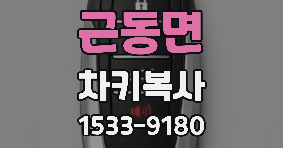 근동면 차키복사