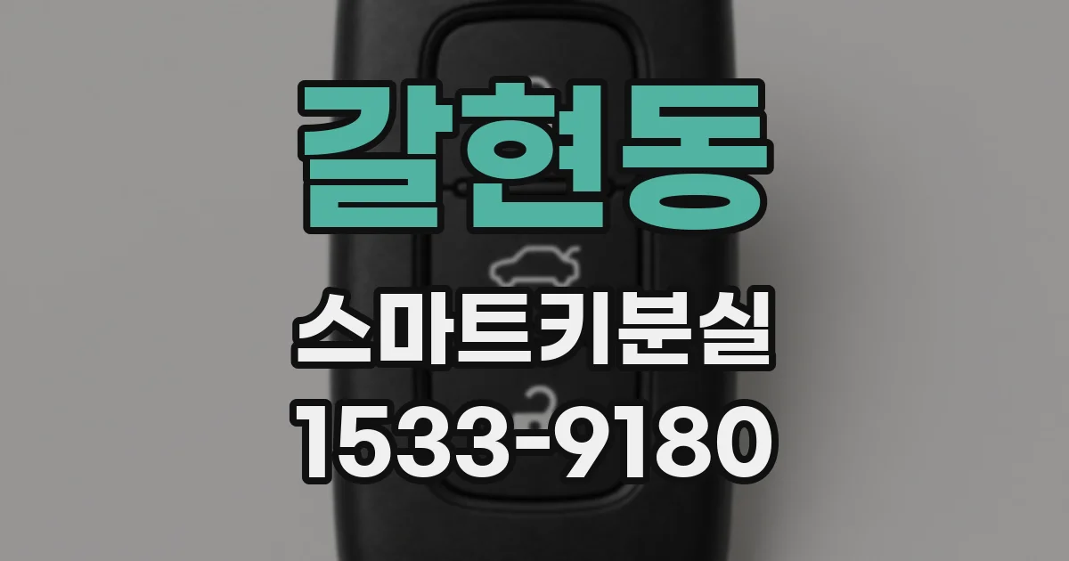 갈현동 스마트키분실