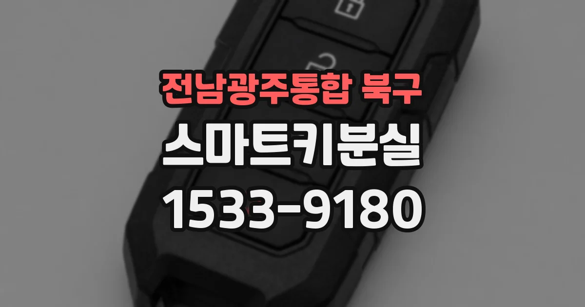 전남광주통합 북구 스마트키분실