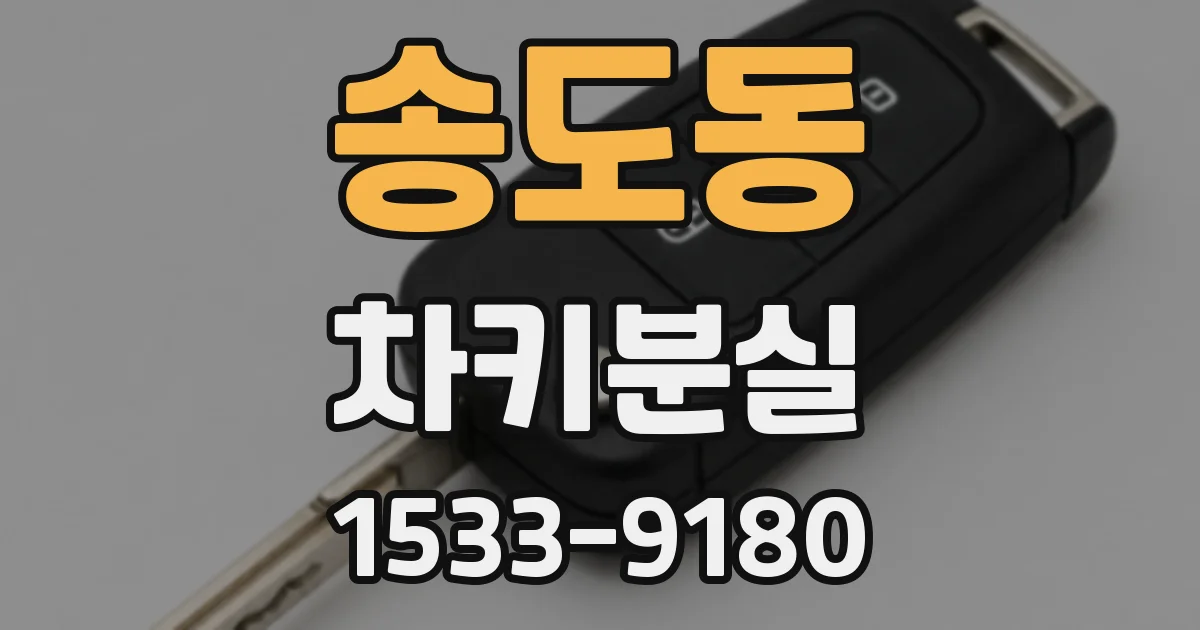 송도동 차키분실