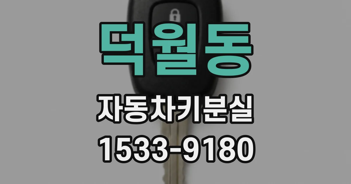 덕월동 자동차키분실