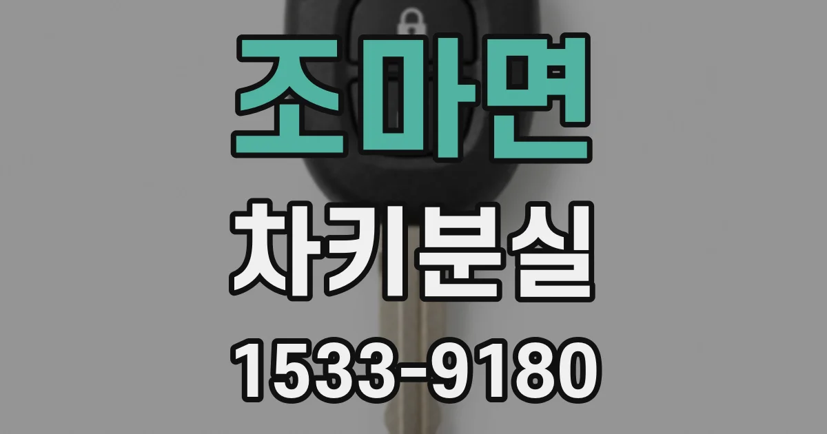 조마면 차키분실
