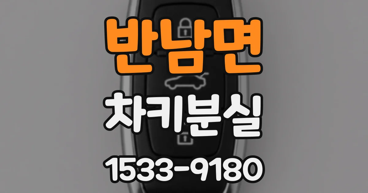 반남면 차키분실