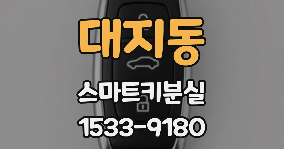 대지동 스마트키분실