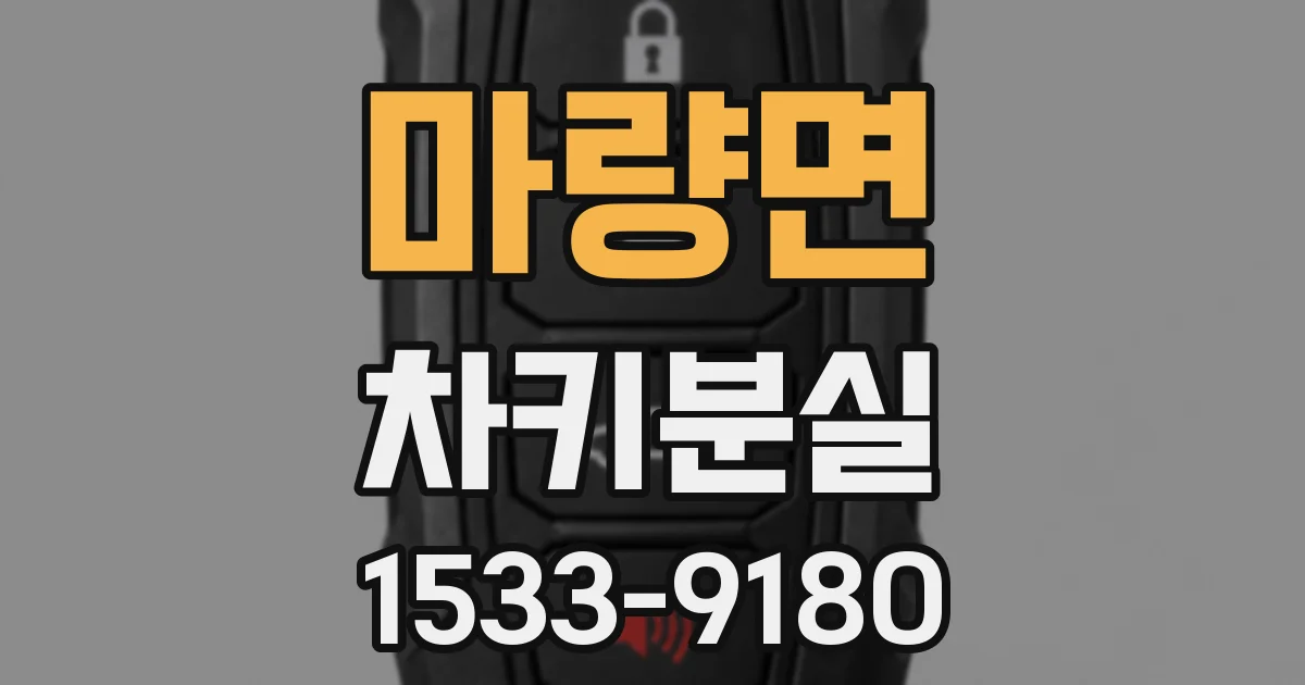 마량면 차키분실