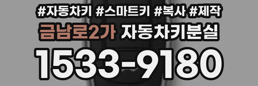 금남로2가 자동차키분실