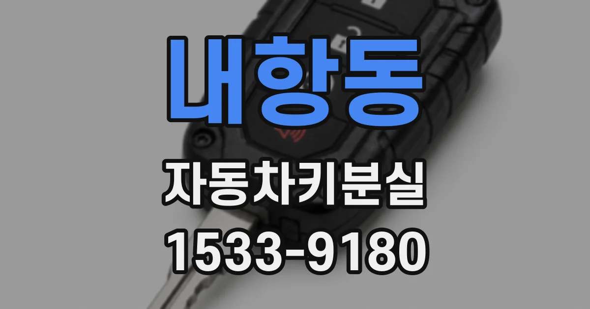 내항동 자동차키분실