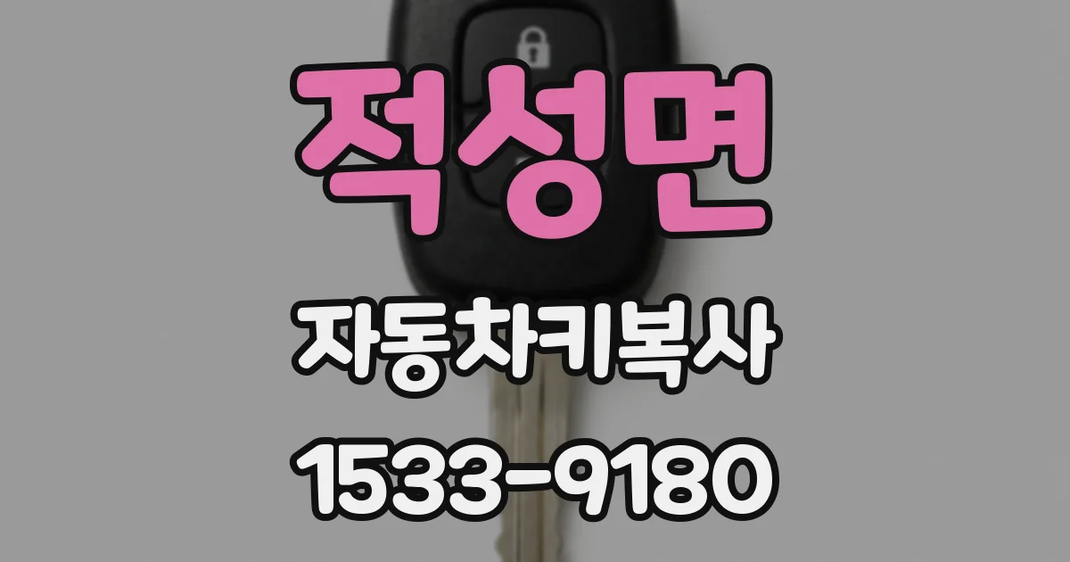 적성면 자동차키복사