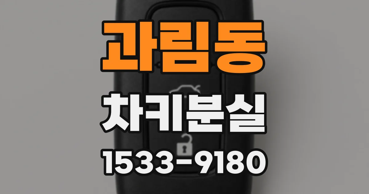 과림동 차키분실