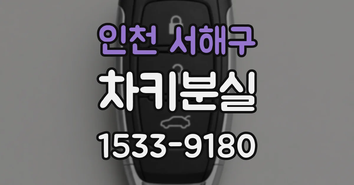 인천 서해구 차키분실