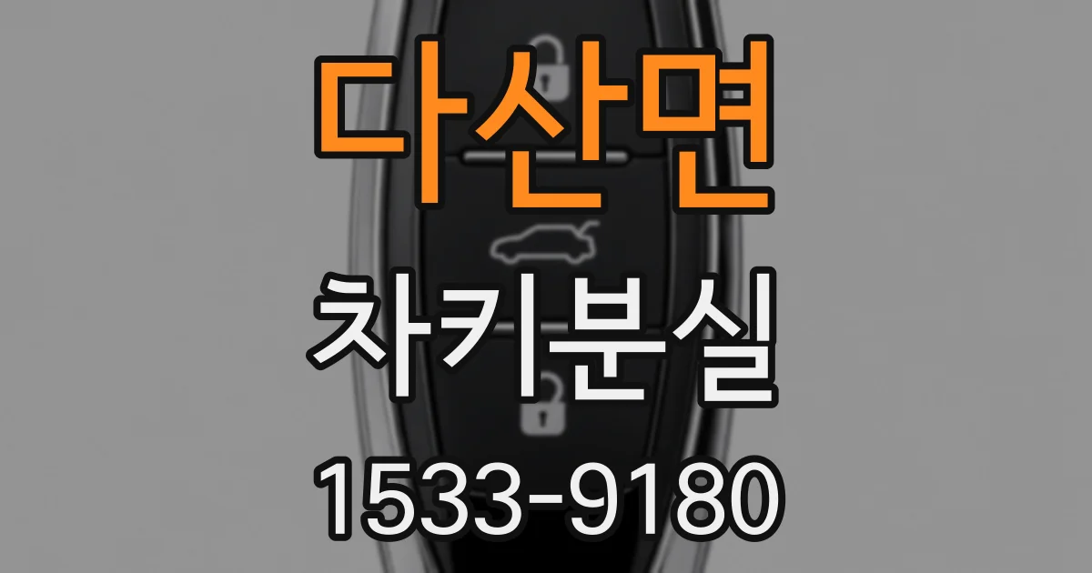 다산면 차키분실