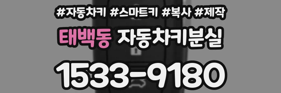 태백동 자동차키분실