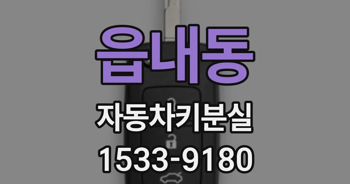 읍내동 자동차키분실