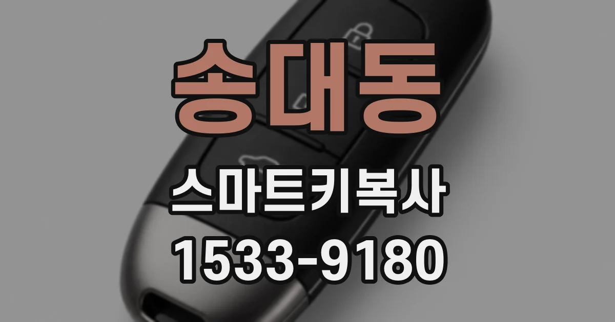 송대동 스마트키복사