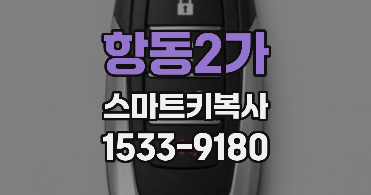 항동2가 스마트키복사