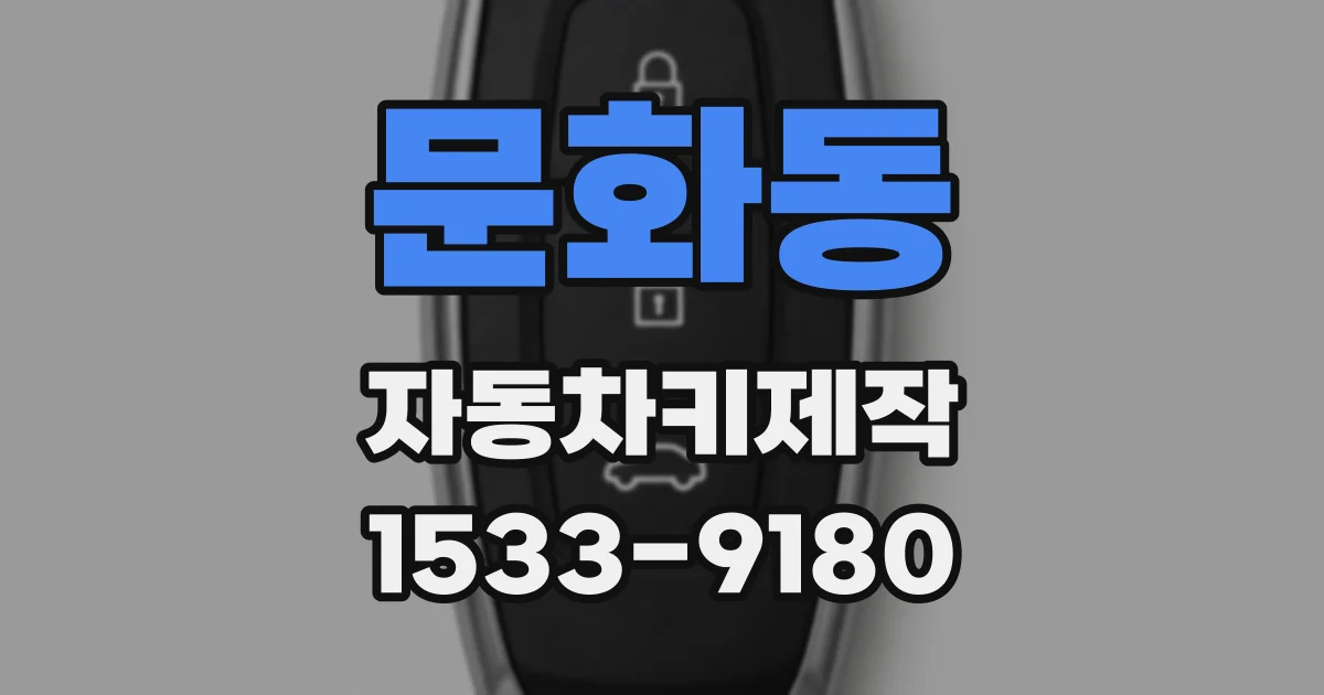 문화동 자동차키제작