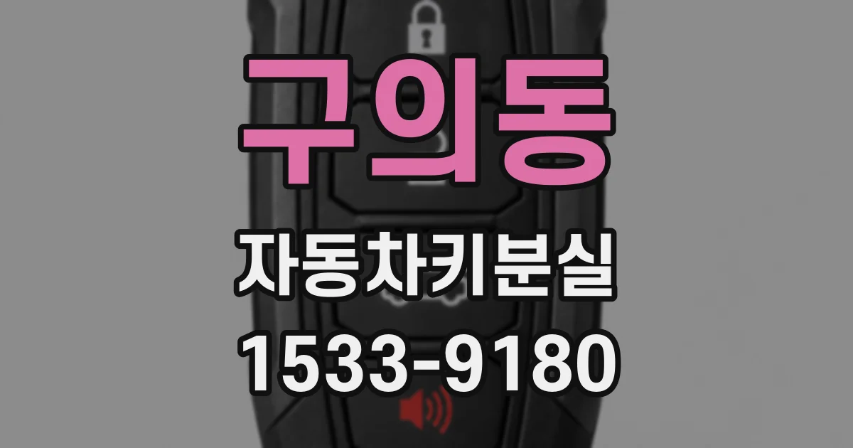 구의동 자동차키분실