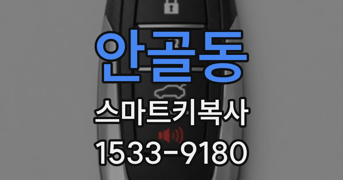 안골동 스마트키복사