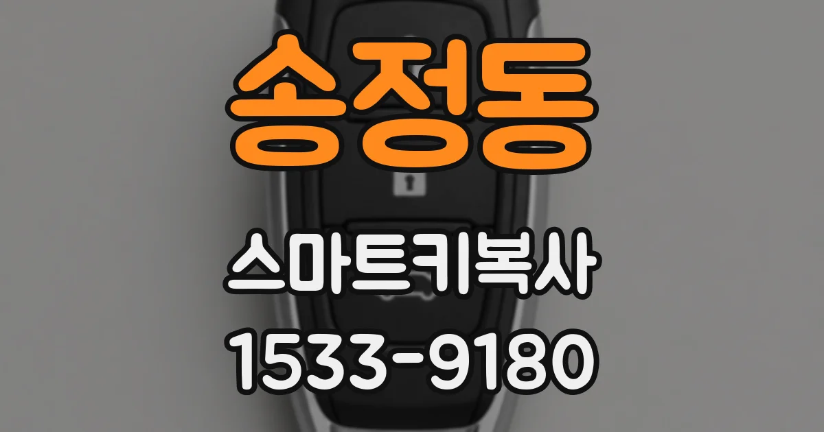 송정동 스마트키복사