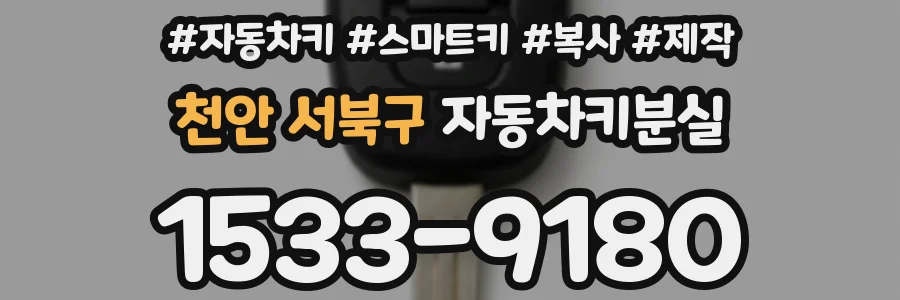 천안 서북구 자동차키분실