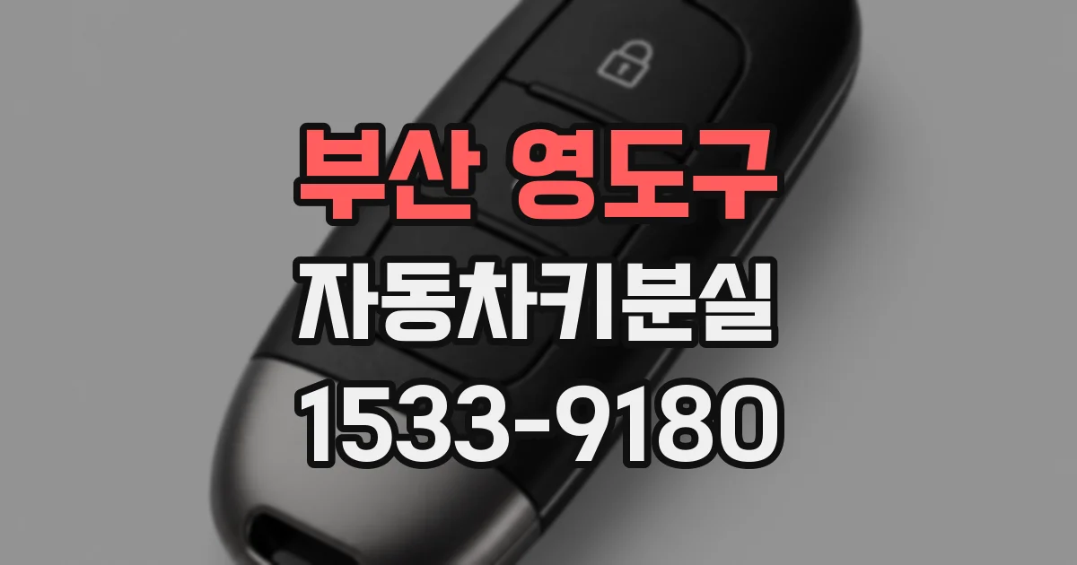 부산 영도구 자동차키분실
