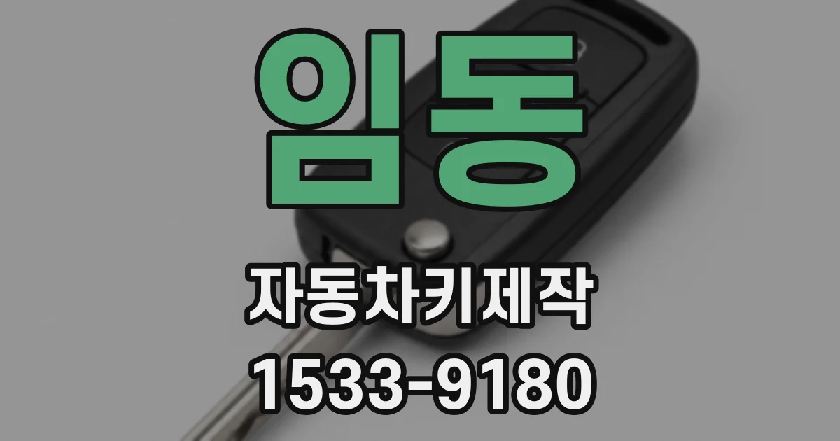 임동 자동차키제작