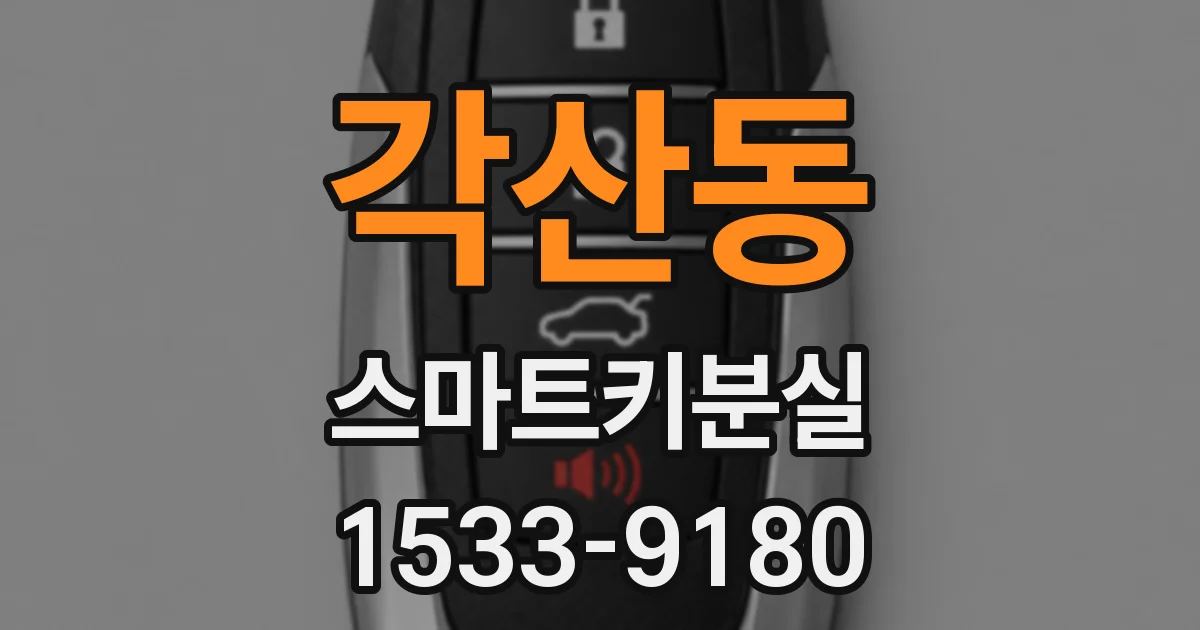 각산동 스마트키분실