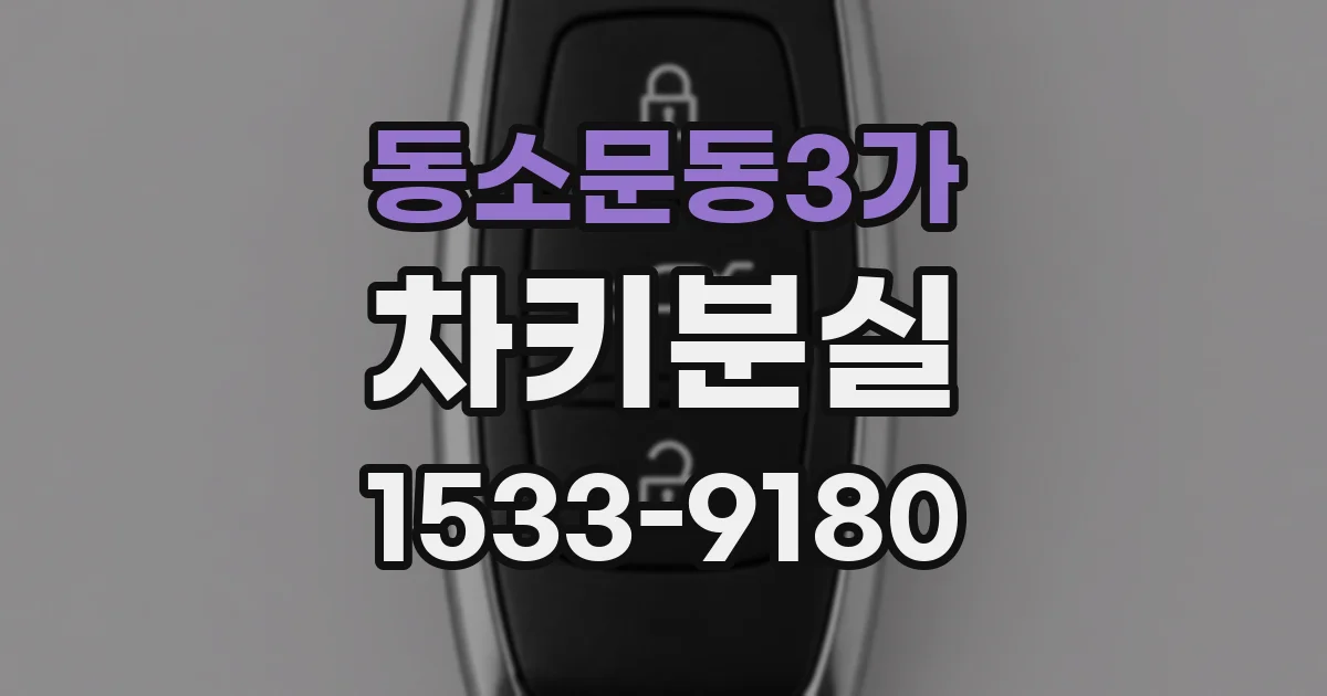 동소문동3가 차키분실