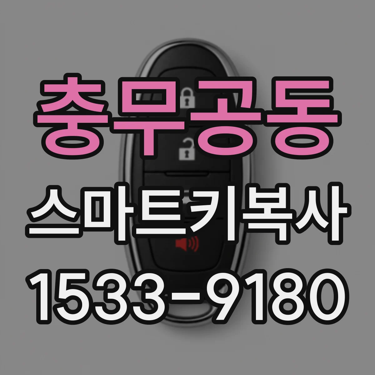 충무공동 스마트키복사
