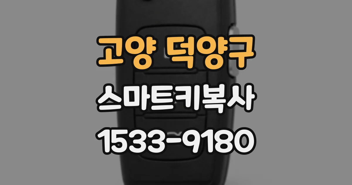 고양 덕양구 스마트키복사