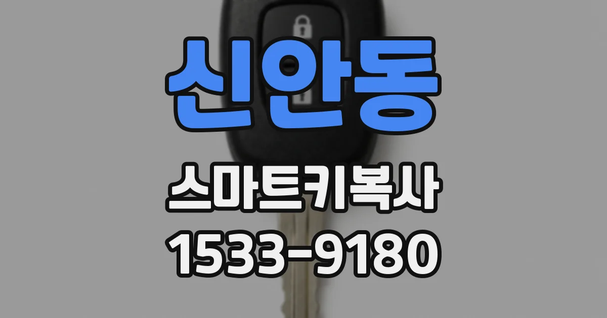 신안동 스마트키복사