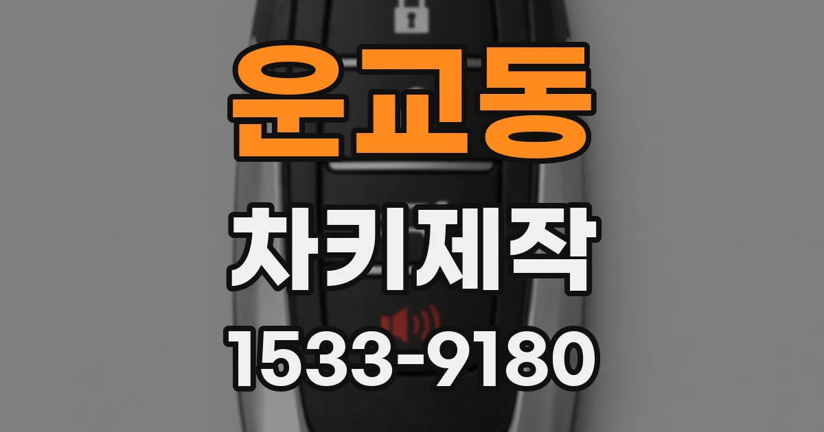 운교동 차키제작