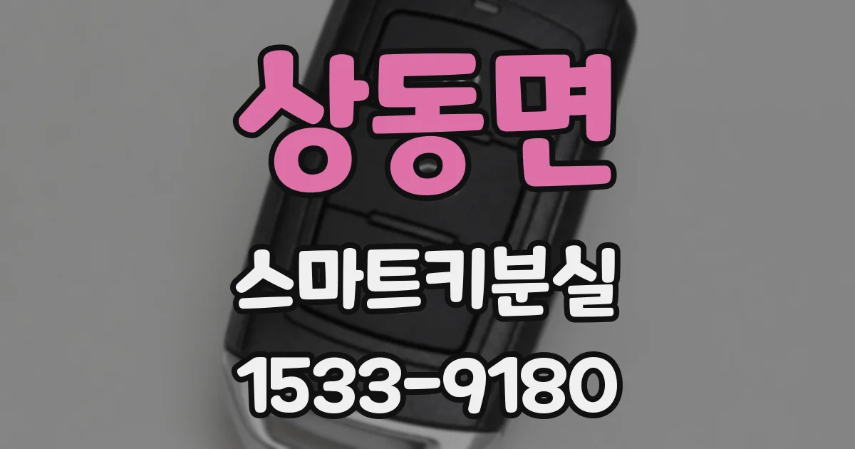 상동면 스마트키분실