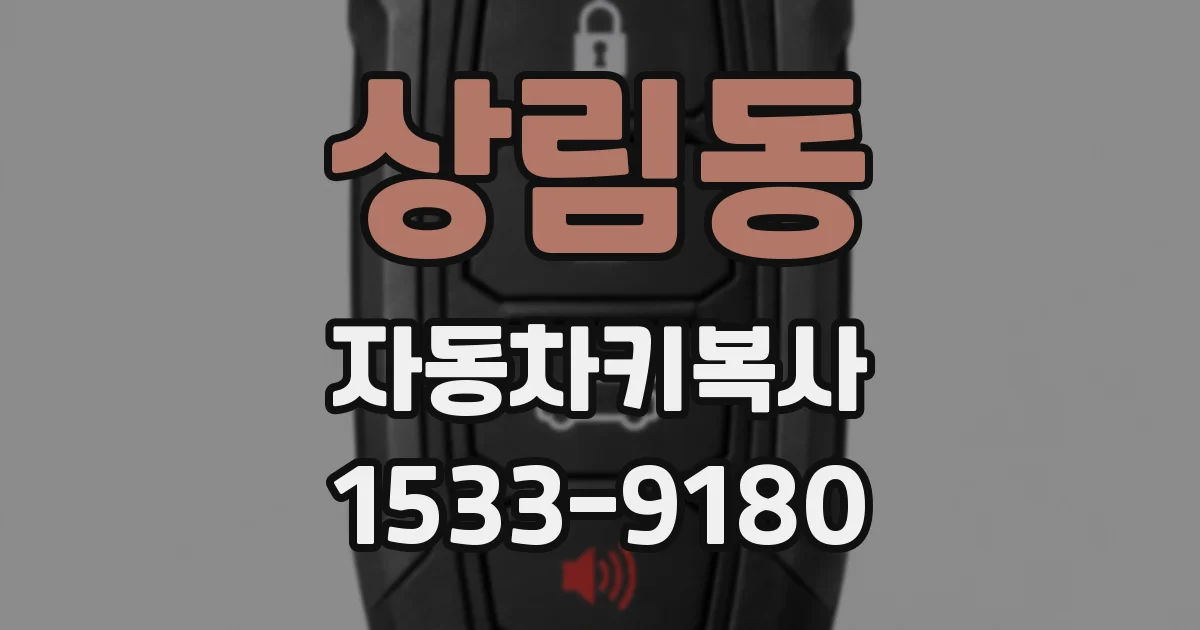 상림동 자동차키복사