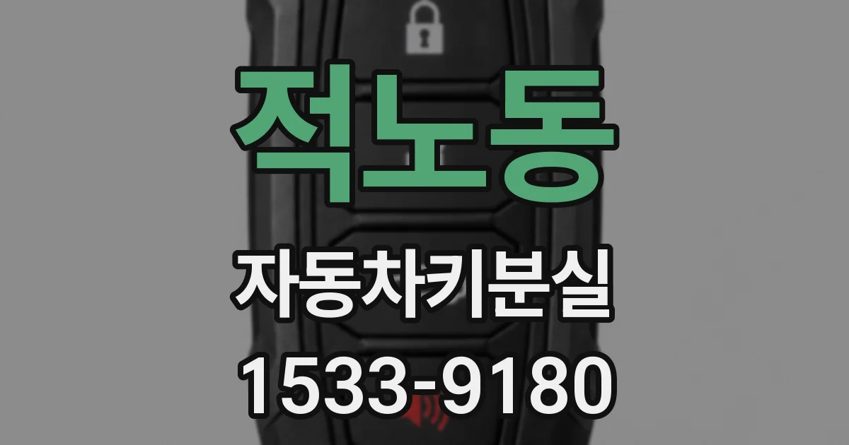 적노동 자동차키분실