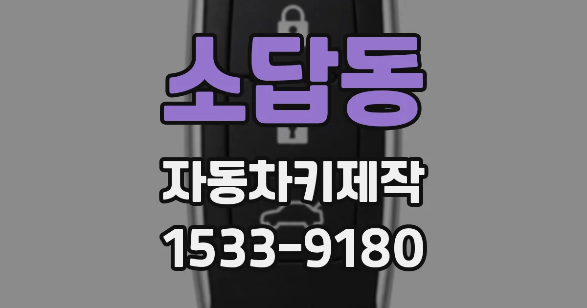 소답동 자동차키제작