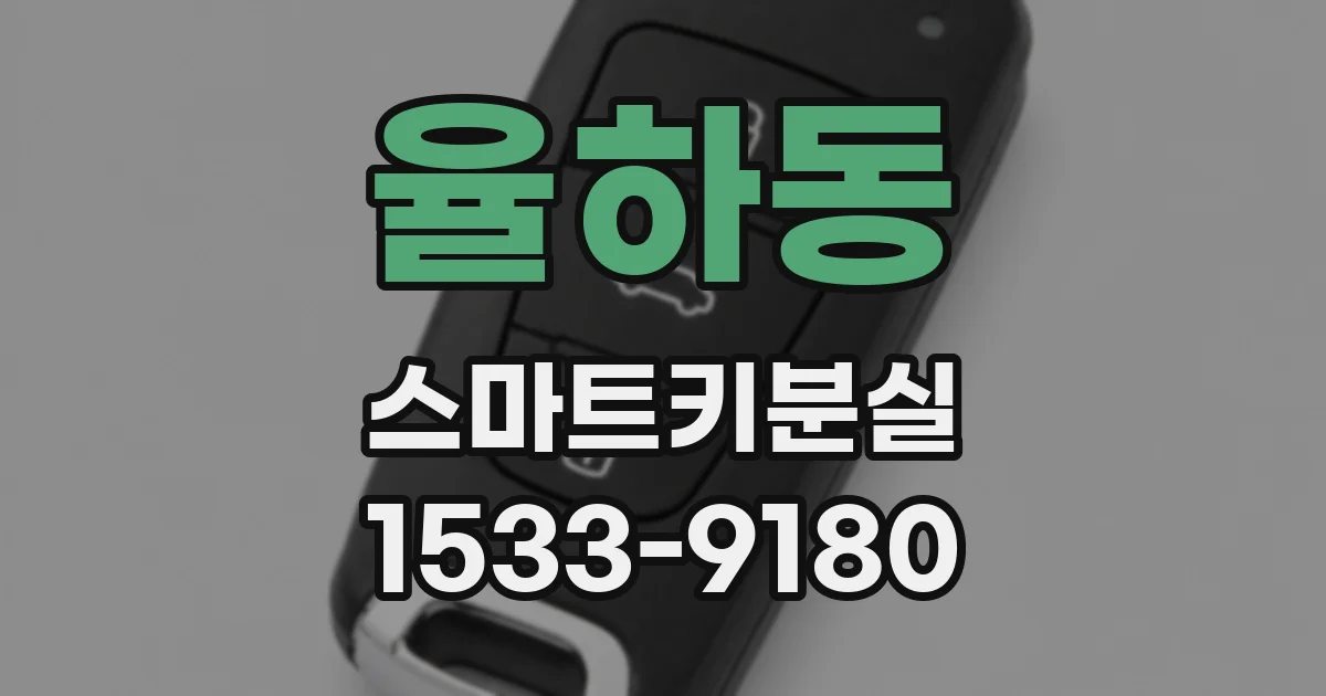 율하동 스마트키분실