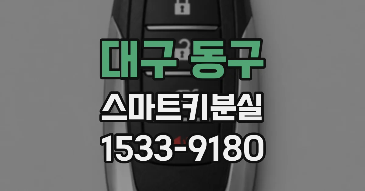 대구 동구 스마트키분실