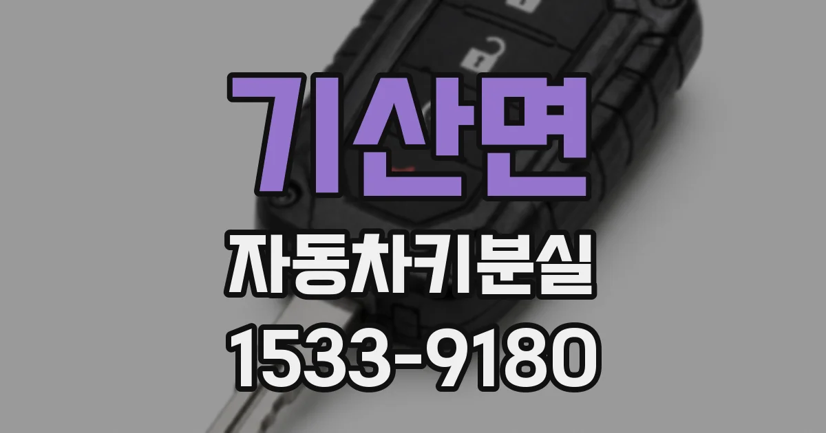 기산면 자동차키분실