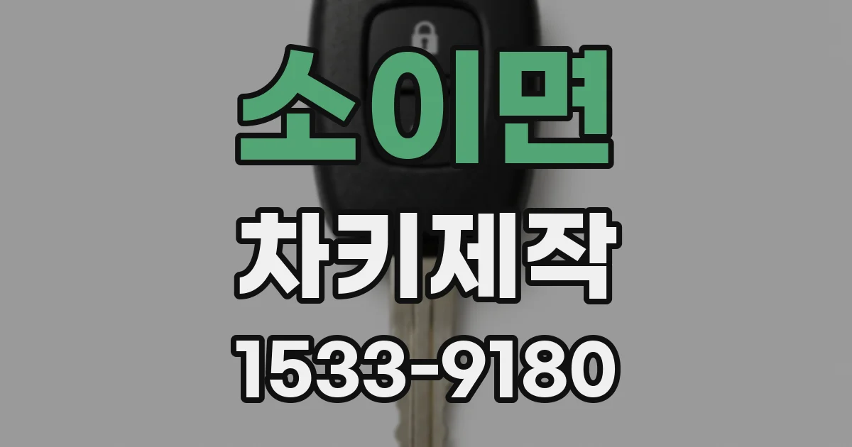 소이면 차키제작