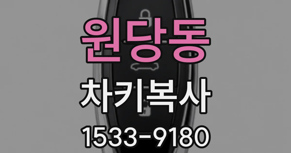 원당동 차키복사