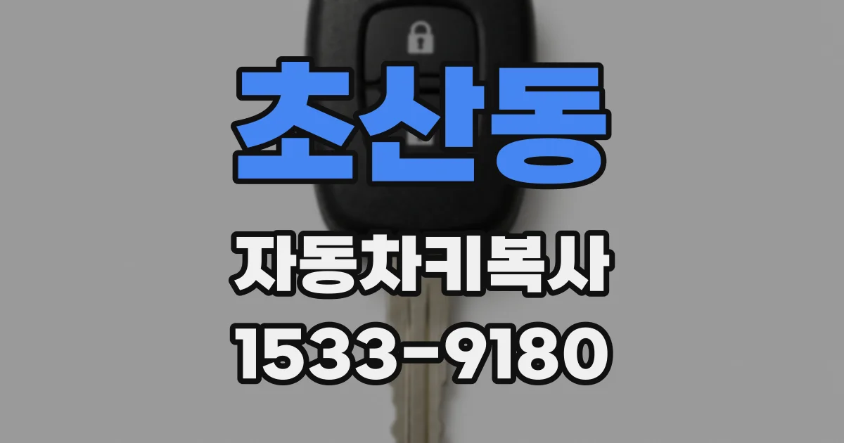 초산동 자동차키복사