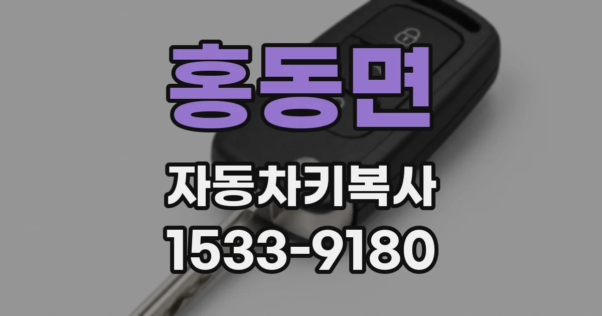 홍동면 자동차키복사