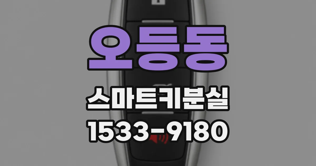 오등동 스마트키분실