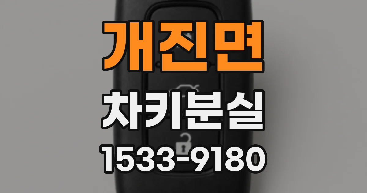 개진면 차키분실